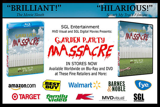 Photo of GARDEN PARTY MASSACRE dvd and bluray promo
