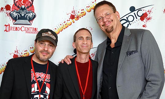 Gregory Blair with Adam Rifkin and Penn Jillette