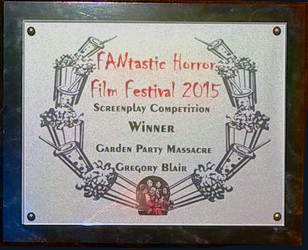 Image Gregory Blair's FANtastic Horror Film Fetival award